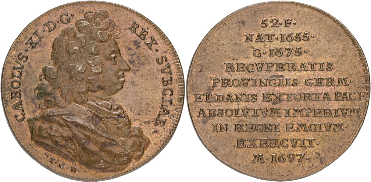 KARL XI (1660-1697) Hedlingers regentlängd.