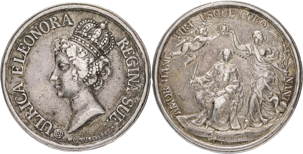 KARL XI (1660-1697) Drottning Ulrika Eleonoras (d.ä.) kröning 1680.