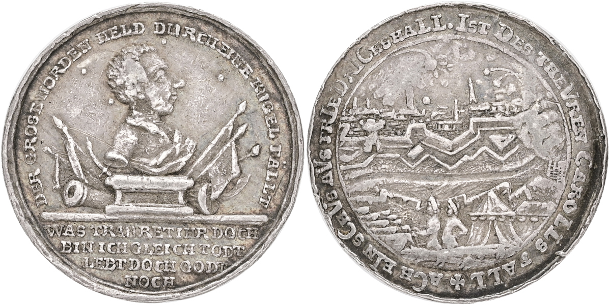 KARL XII (1697-1718) Kungens död 1718.