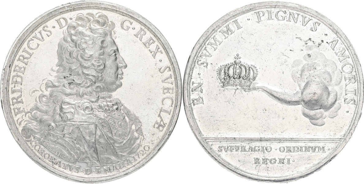 FREDRIK (1720-1751) Kungens kröning 1720.