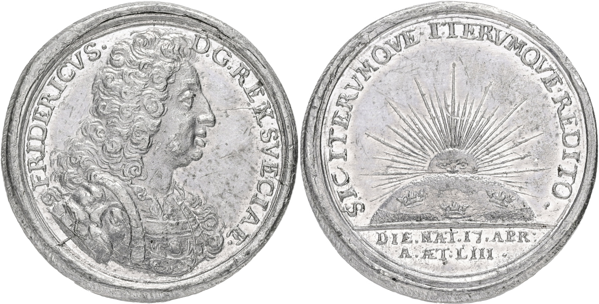 FREDRIK (1720-1751) Kungens 53-årsdag.