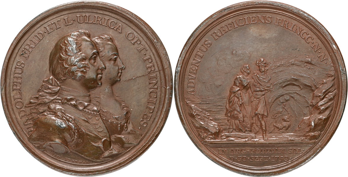 ADOLF FREDRIK (1751-1771) Tronföljaren och hans gemål besöker Sala silvergruva 1750.