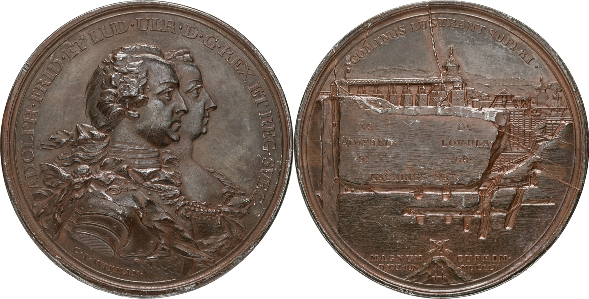 ADOLF FREDRIK (1751-1771) Kungaparets besök i Falu koppargruva 1755.