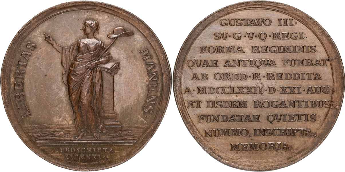 GUSTAV III (1771-1792) Kungen lägger fram sin nya regeringsform 1772.