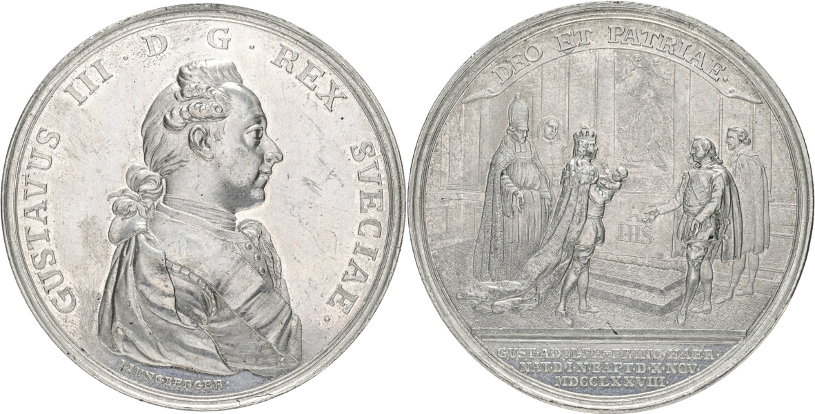 GUSTAV III (1771-1792) Kronprins Gustav Adolfs (Gustav IV Adolf) dop 1778.