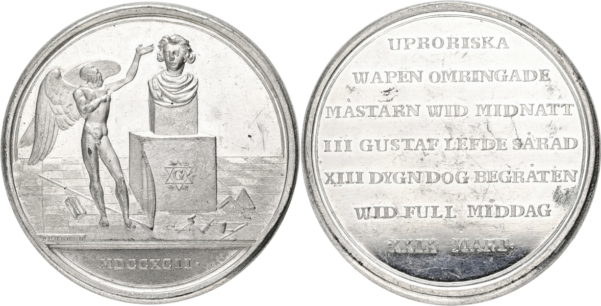 GUSTAV III (1771-1792) Kungens död 1792.