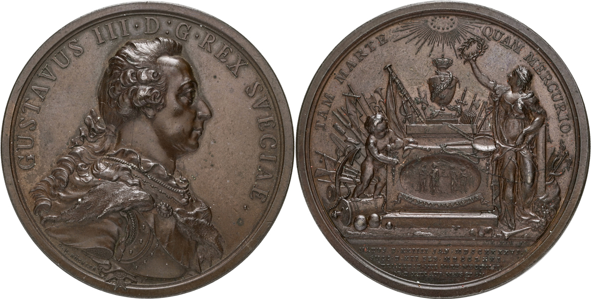 GUSTAV III (1771-1792) Kungens död och begravning 1792.