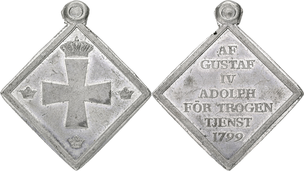 GUSTAV IV ADOLF (1792-1809)Hederstecken för grenadjärer 1799.