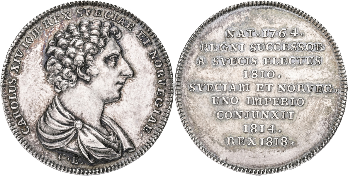 KARL XIV JOHAN (1818-1844) Trontillträdet 1818.