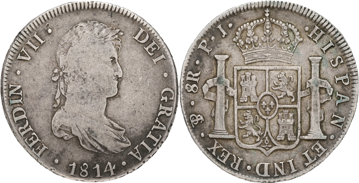 BOLIVIA. 8 reales 1814.