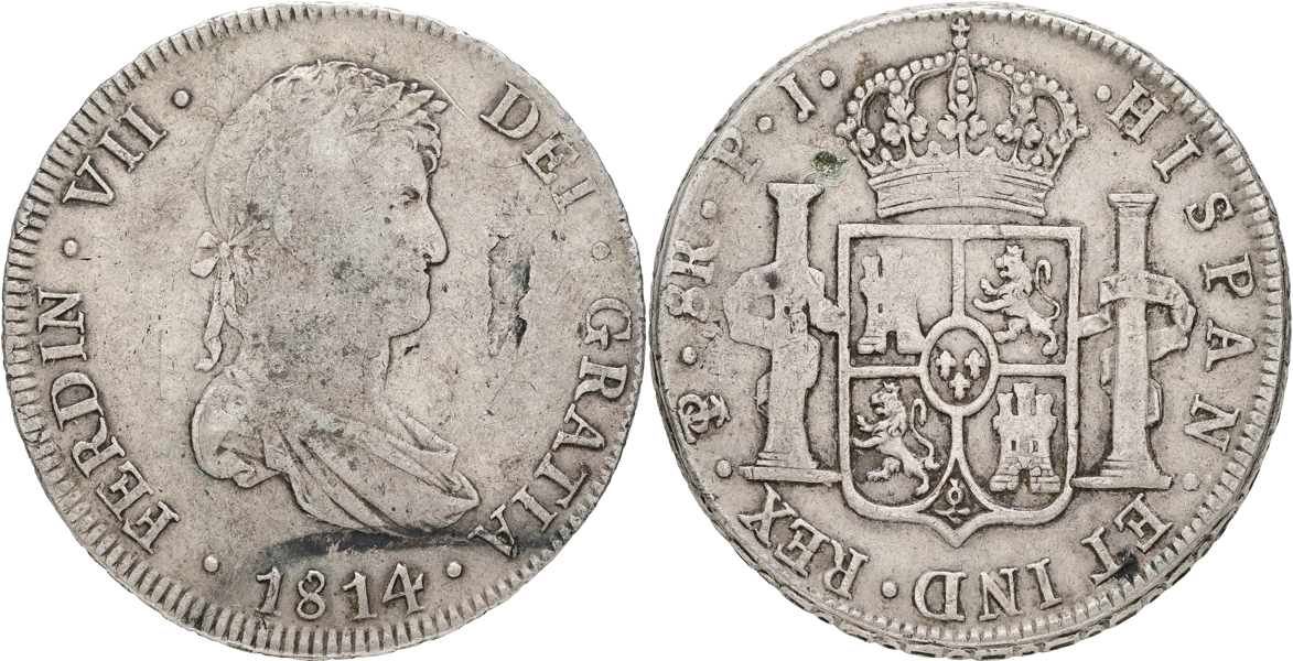 BOLIVIA. 8 reales 1814.