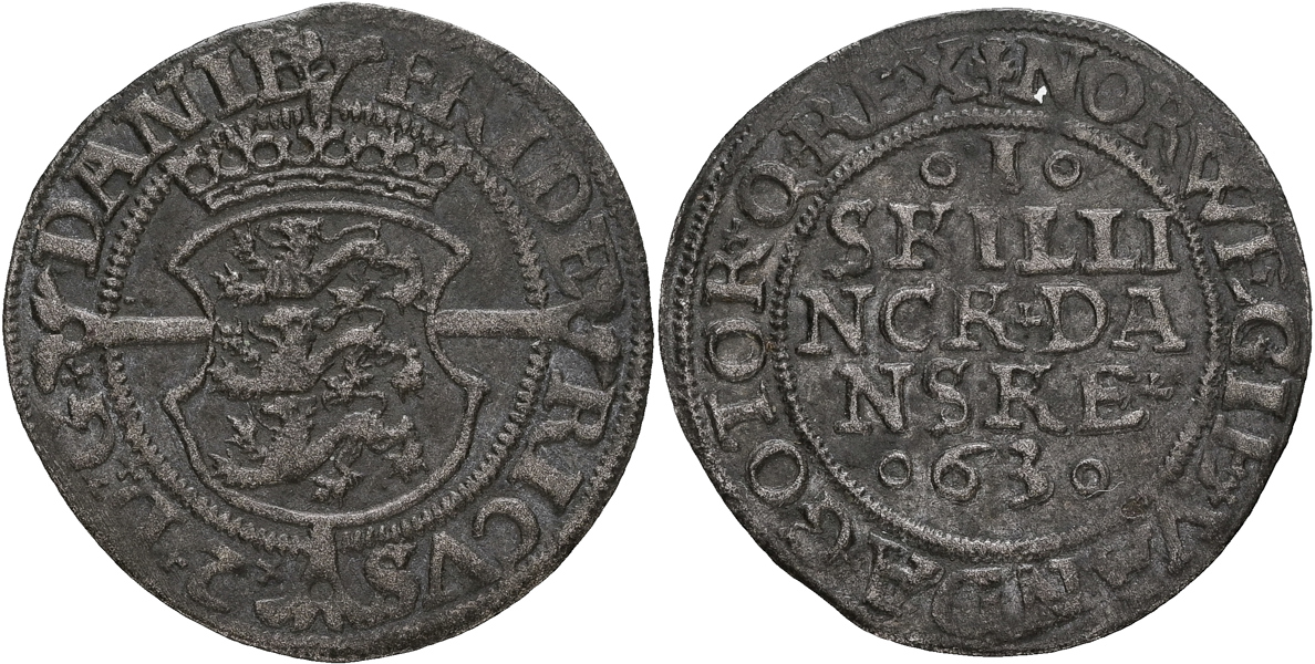 DANMARK / DENMARK. Skilling 1563.