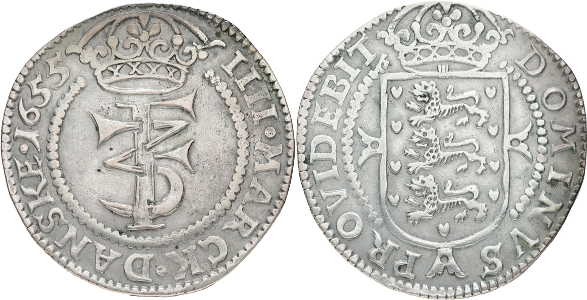 DANMARK / DENMARK. Krone 1655.