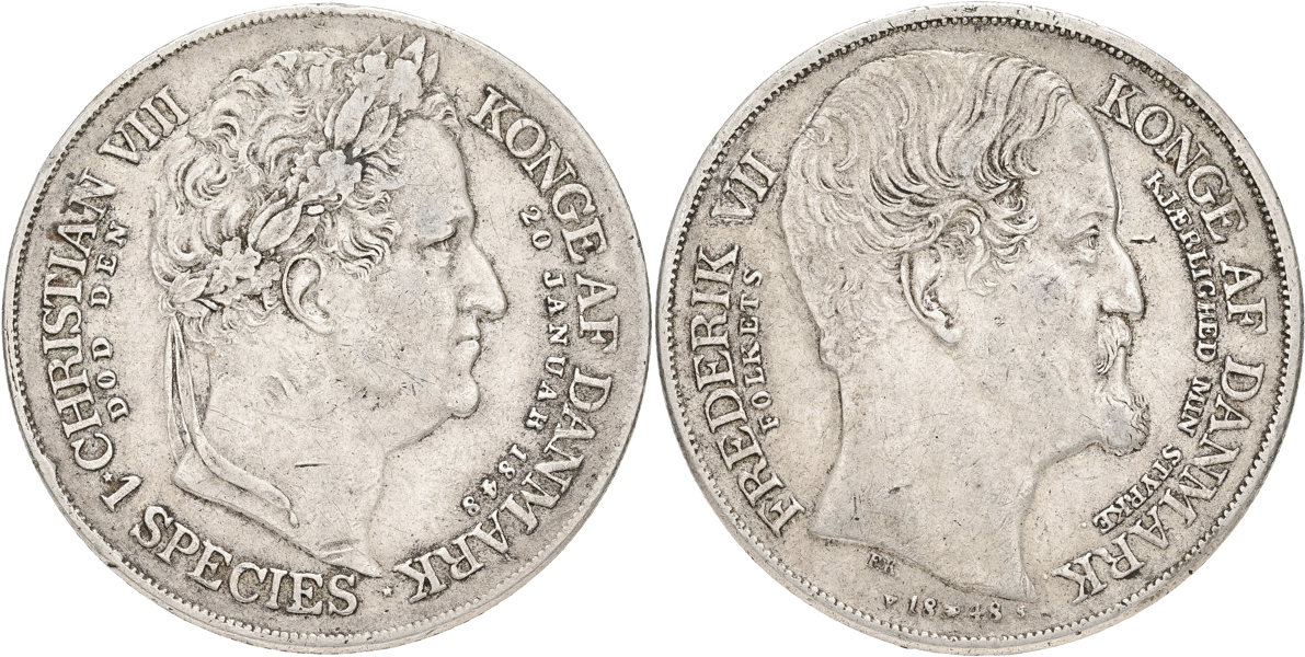 DANMARK / DENMARK. Speciedaler 1848.