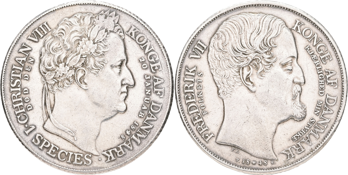 DANMARK / DENMARK. Speciedaler 1848.