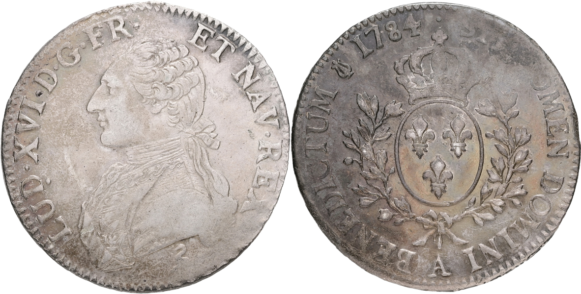 FRANKRIKE / FRANCE. Ecu 1784.