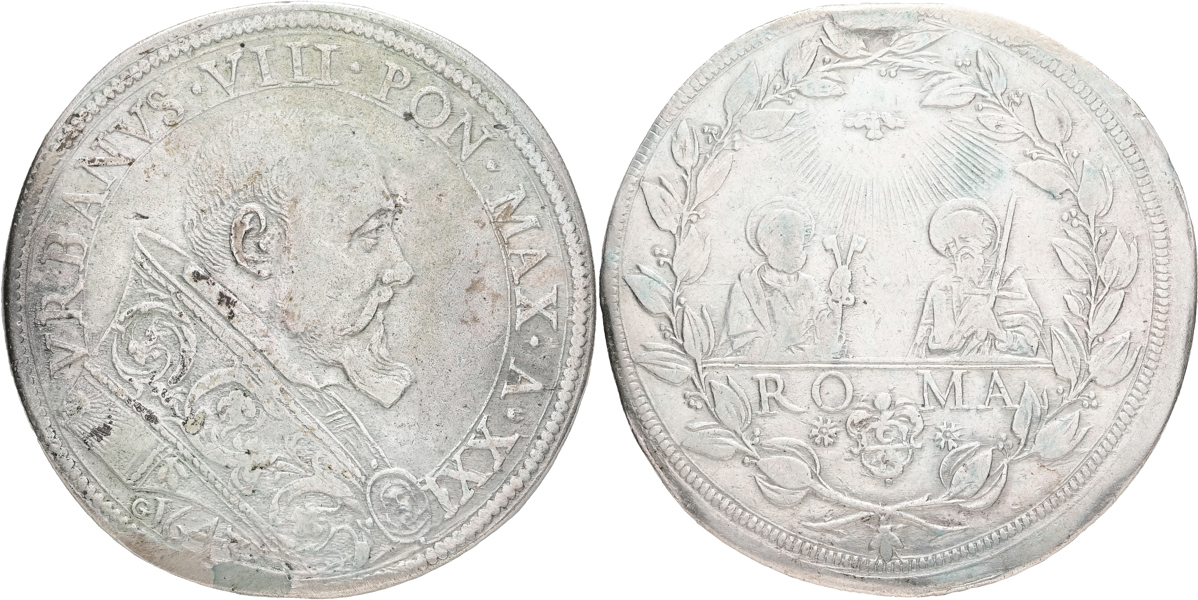 ITALIEN / ITALY. Vatikanstaten. Piastra 1643.