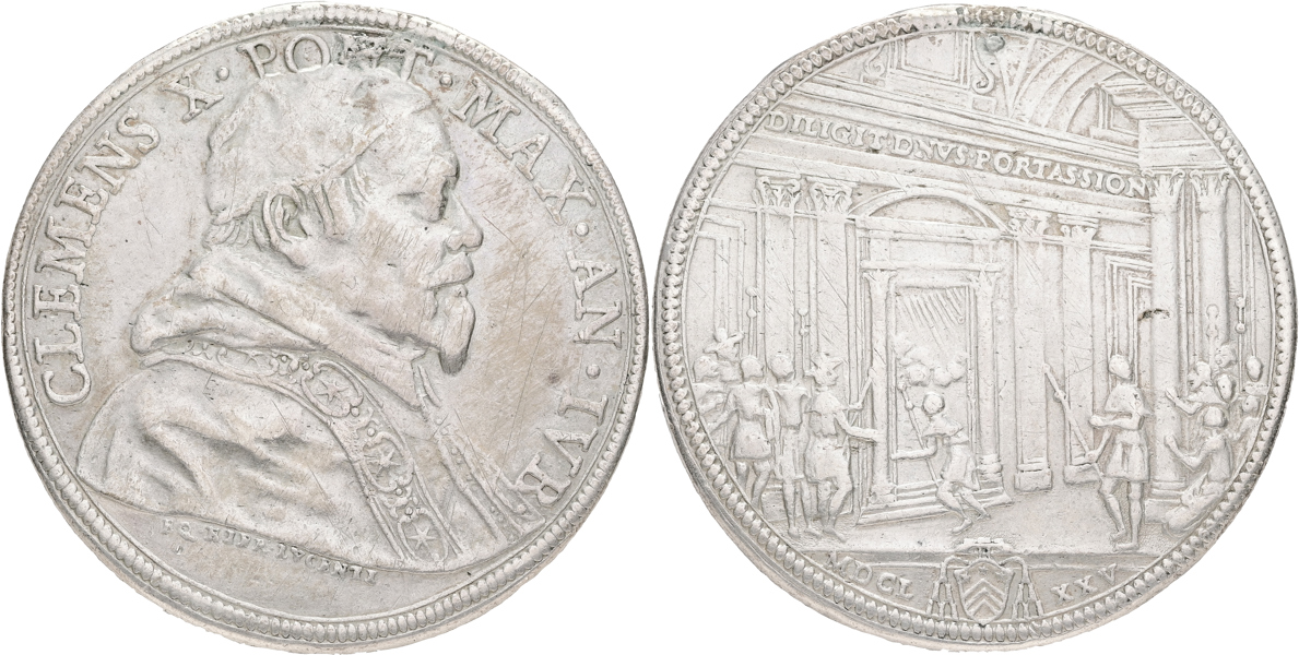 ITALIEN / ITALY. Vatikanstaten. Piastra 1675.