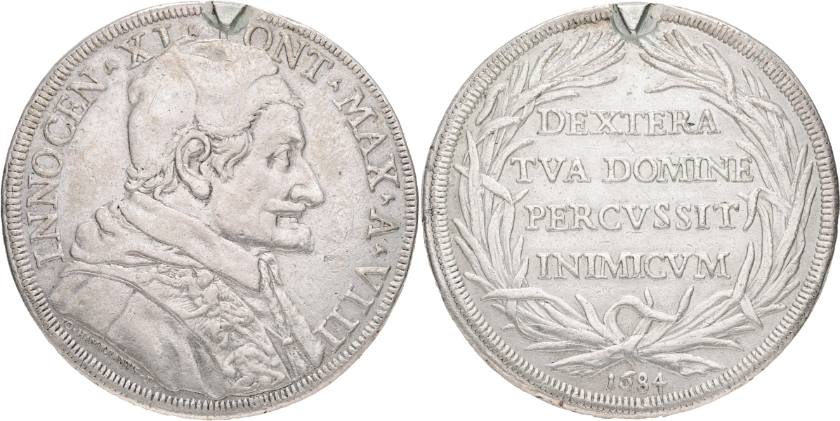 ITALIEN / ITALY. Vatikanstaten. Piastra 1684.