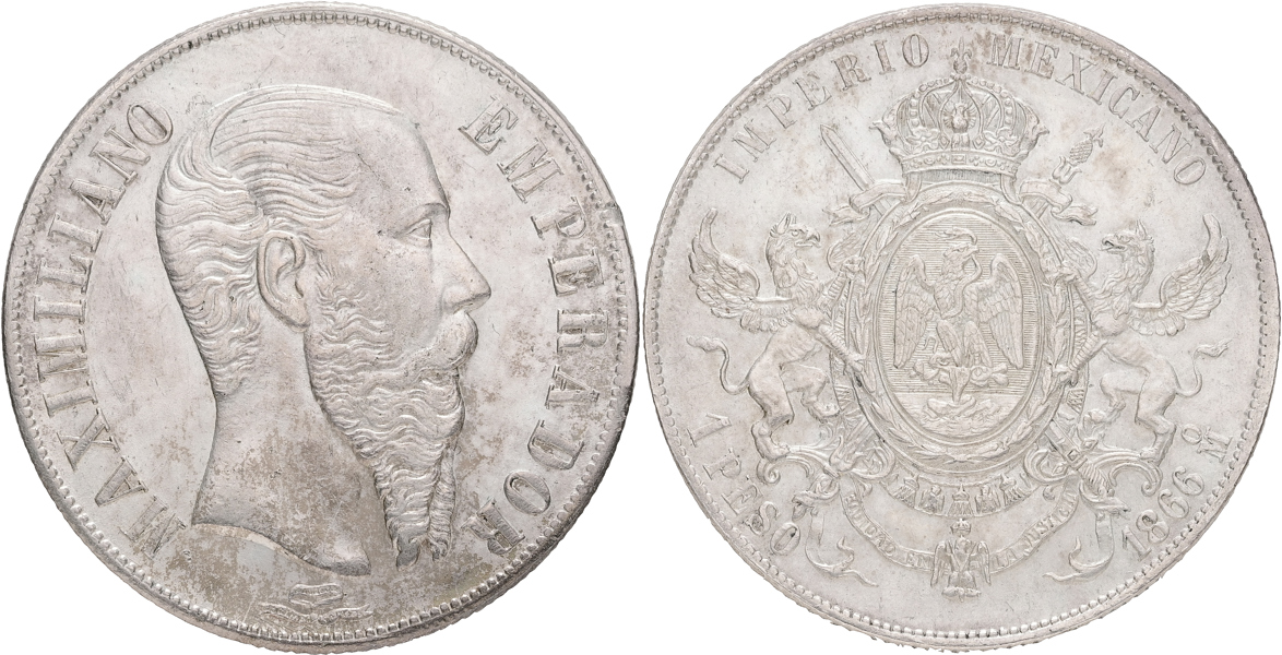 MEXIKO / MEXICO. Peso 1866.