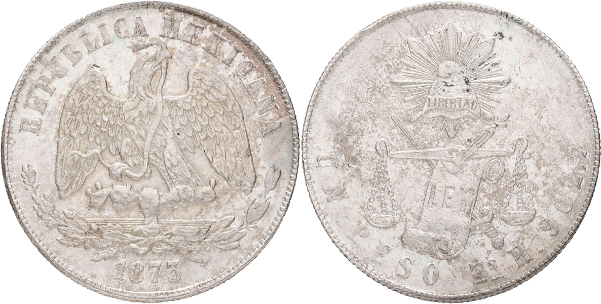 MEXIKO / MEXICO. Peso 1873.