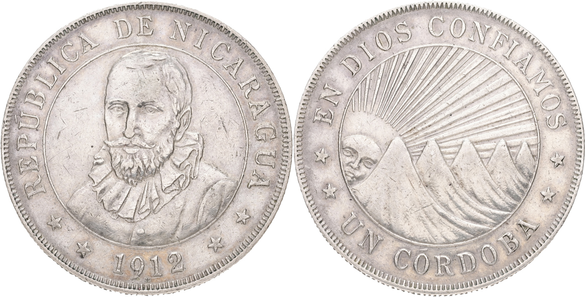 NICARAGUA. Cordoba 1912.