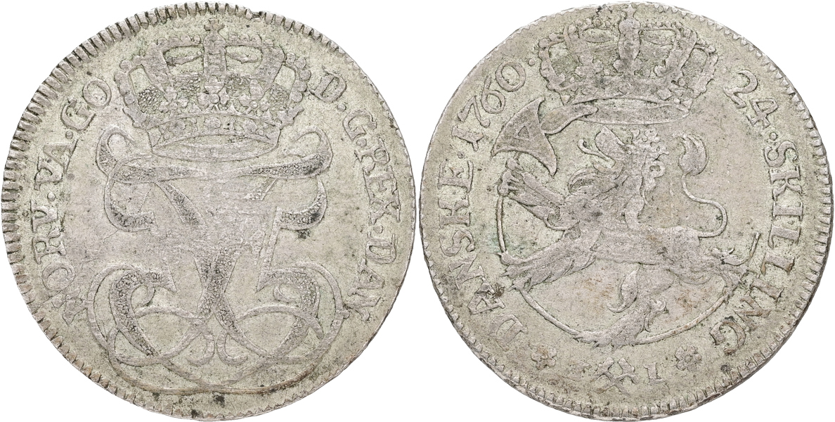 NORGE / NORWAY. 24 skilling 1760.