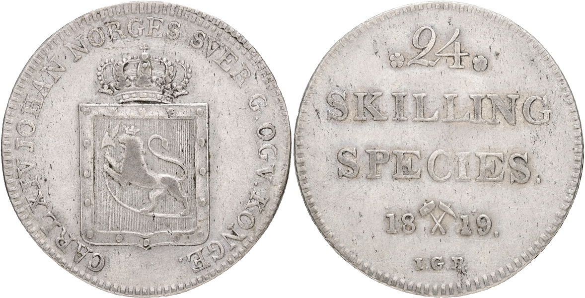 NORGE / NORWAY. 24 skilling 1819.