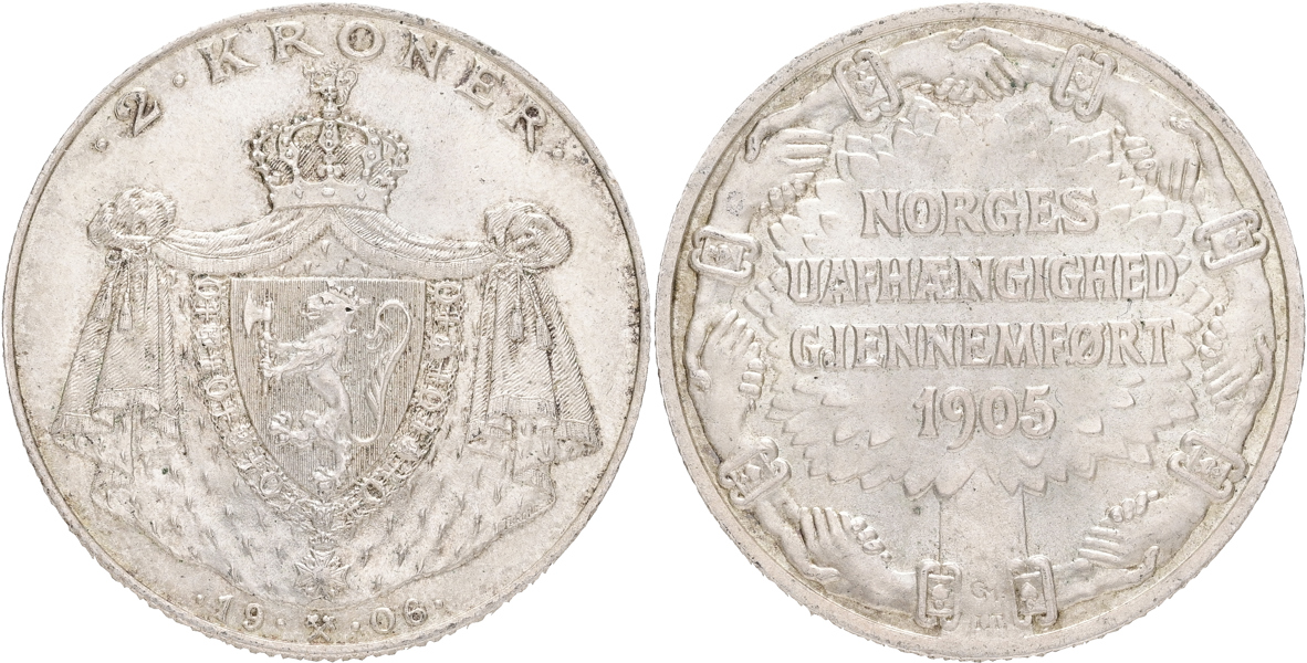 NORGE / NORWAY. 2 kroner 1906.