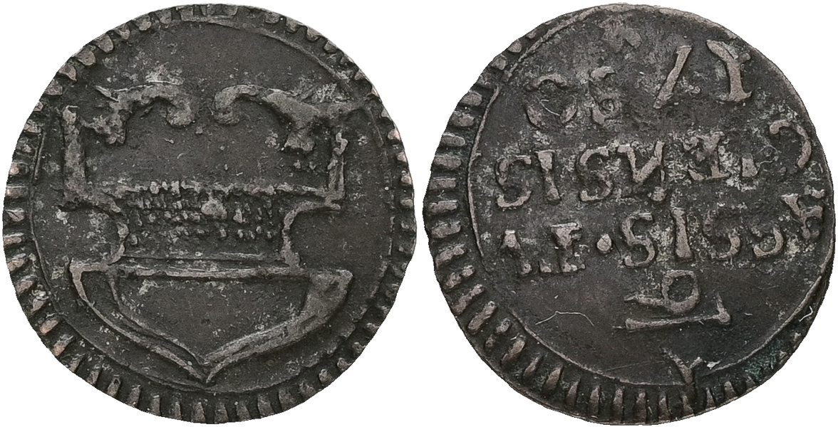 SCHWEIZ / SWITZERLAND. Zug. 1/6 assis 1750.