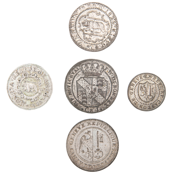 SCHWEIZ / SWITZERLAND. Lot of 5.