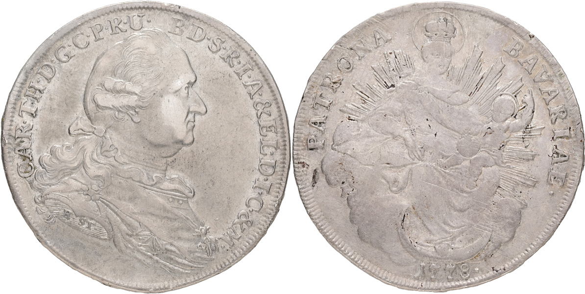 TYSKLAND / GERMANY. BAYERN. Taler 1778.