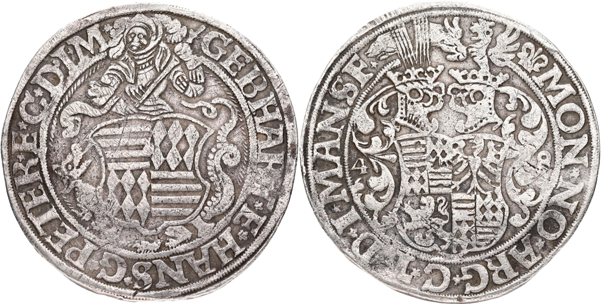 TYSKLAND / GERMANY. MANSFELD. Taler 1548.