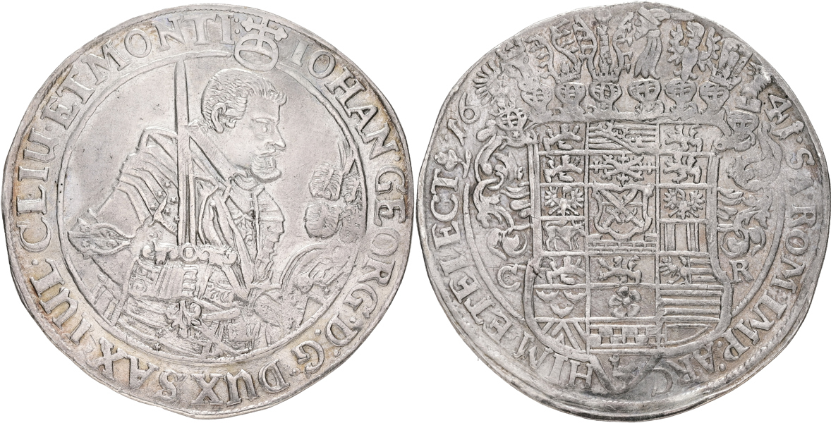 TYSKLAND / GERMANY. SACHSEN. Taler 1641.
