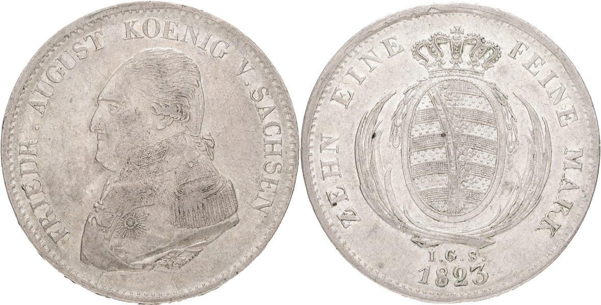 TYSKLAND / GERMANY. SACHSEN. Taler 1823.
