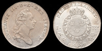 GUSTAV III (1771-1792). STOCKHOLM. Riksdaler / 3 daler SM 1777.