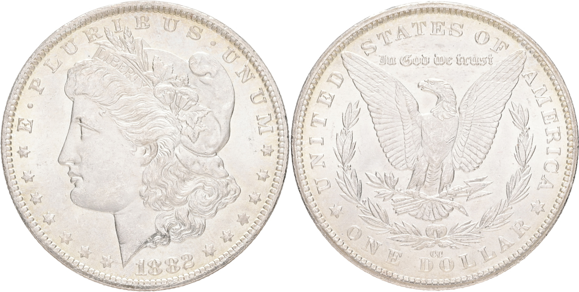 USA. Dollar 1882.