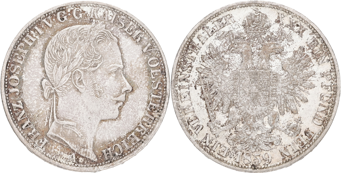 ÖSTERRIKE / AUSTRIA. Taler 1859.