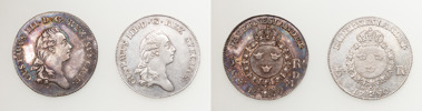 GUSTAV III (1771-1792). STOCKHOLM. 1/3 riksdaler / 1 daler SM 1777.
