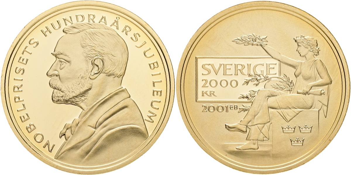CARL XVI GUSTAF (1973 -). 2000 kronor 2001.