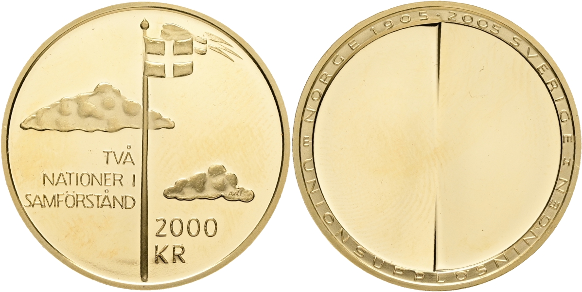 CARL XVI GUSTAF (1973 -). 2000 kronor 2005.