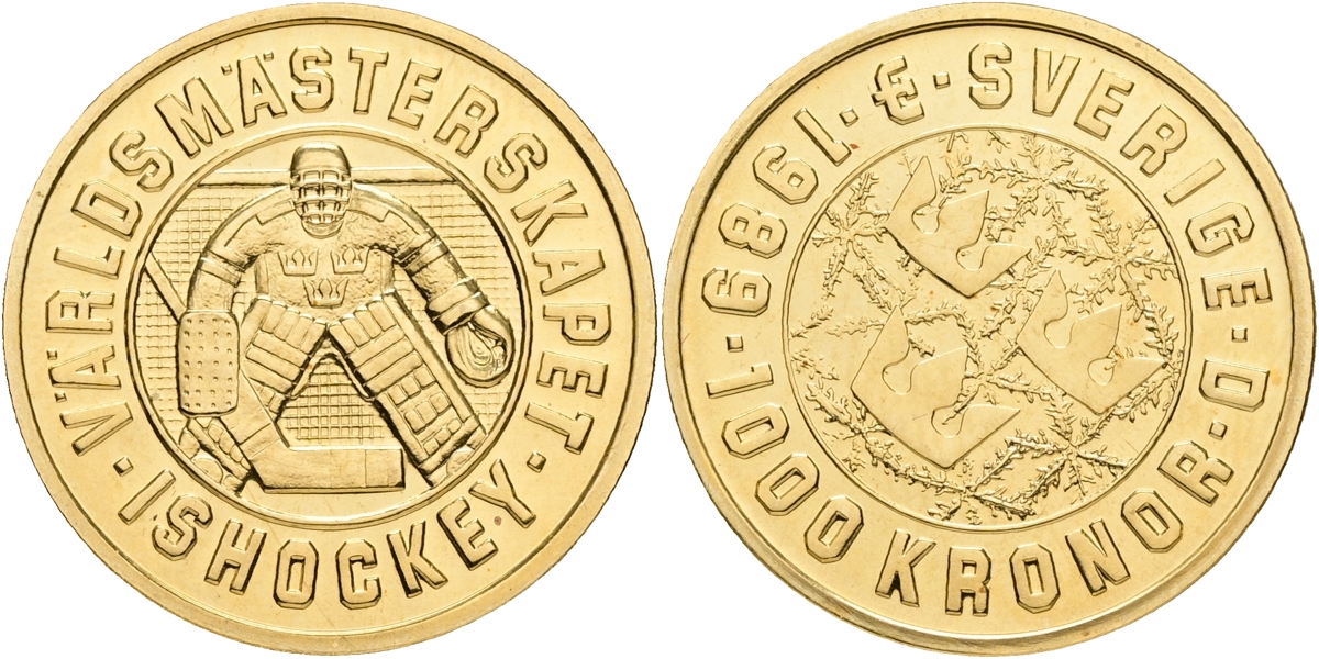 CARL XVI GUSTAF (1973 -). 1000 kronor 1989.