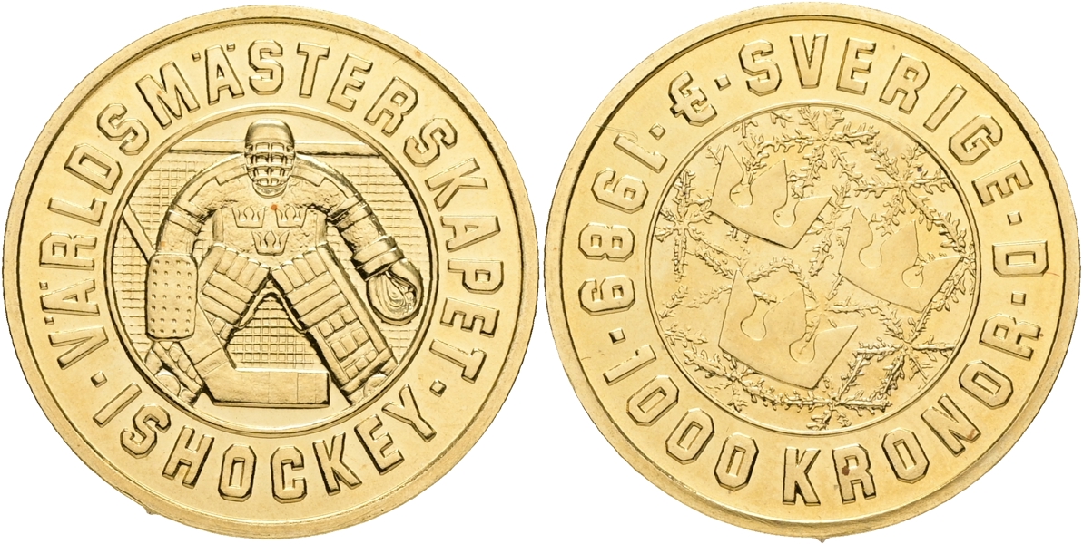 CARL XVI GUSTAF (1973 -). 1000 kronor 1989.