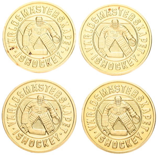 CARL XVI GUSTAF (1973 -). 1000 kronor 1989. Lot of 4.