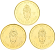 CARL XVI GUSTAF (1973 -). 1000 kronor 1990. Lot of 3.
