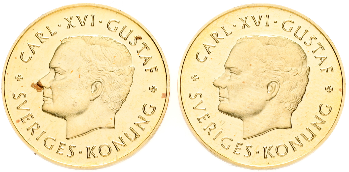 CARL XVI GUSTAF (1973 -). 1000 kronor 1995. Lot of 2.
