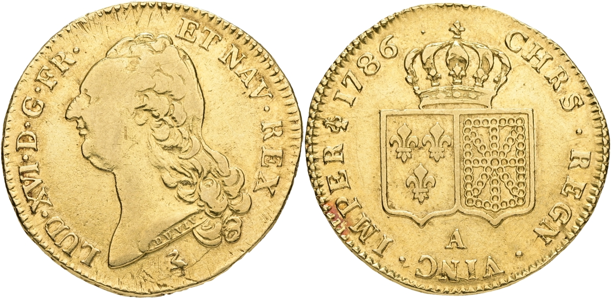 FRANKRIKE / FRANCE. 2 louis d´or 1786.