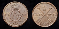 GUSTAV IV ADOLF (1792-1809). AVESTA. 1/2 skilling 1803.