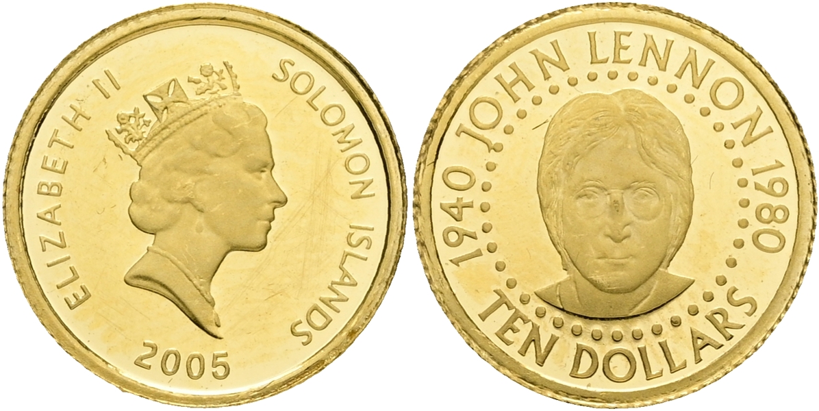 SALOMONÖARNA / SOLOMON ISLANDS. 10 dollars 2005.