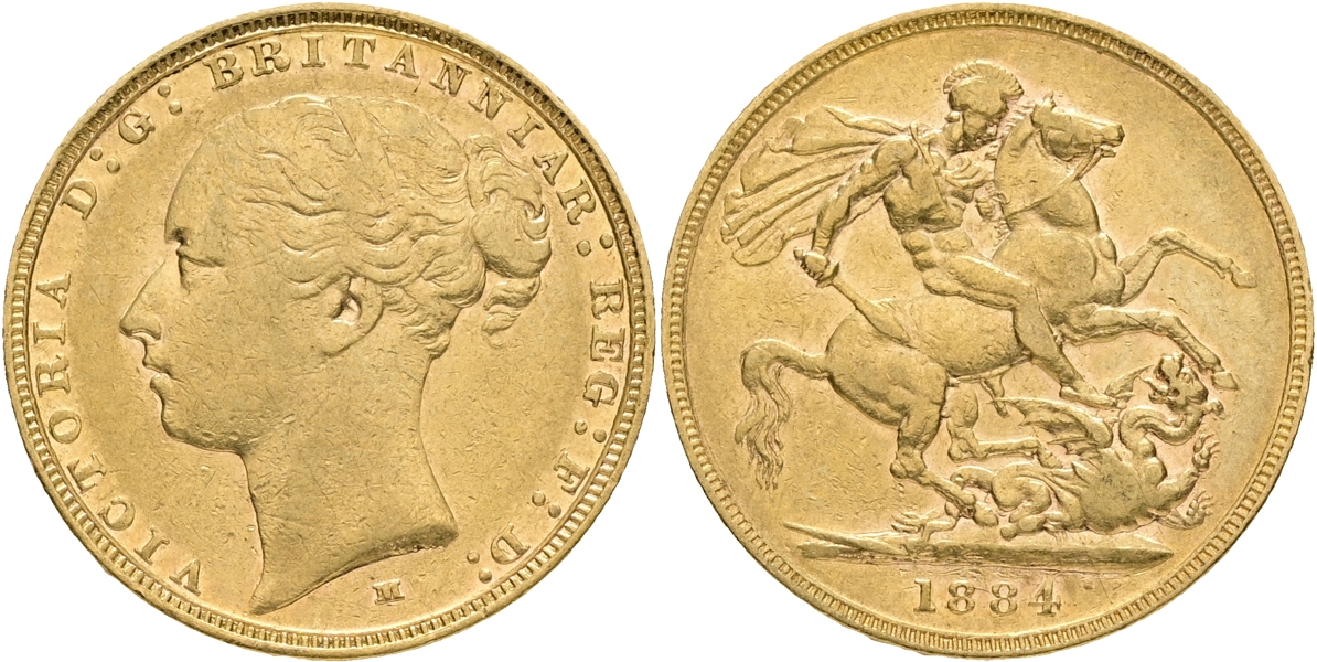 STORBRITANNIEN / GREAT BRITAIN. Sovereign 1884.